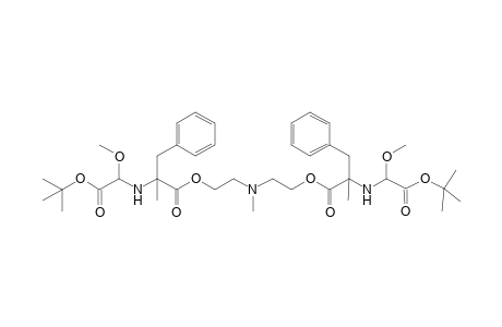 2-(tert-Butoxycarbonylmethoxymethylamino)-2-methyl-3-phenylpropionic acid 2-({2-[2-(tert-butoxycarbonylmethoxymethoxymethhylamino)-2-methyl-3-phenylpropionyloxy]ethyl}methylamino)ethyl ester