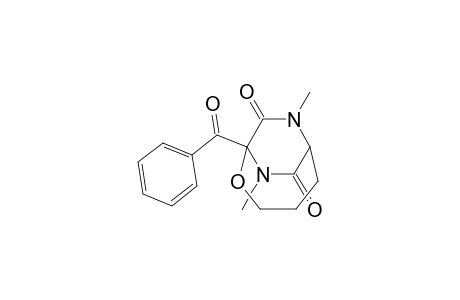 2-Oxa-7,9-diazabicyclo[4.2.2]decane-8,10-dione, 1-benzoyl-7,9-dimethyl-