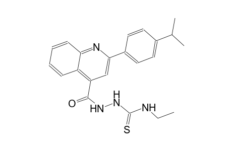 N-ethyl-2-{[2-(4-isopropylphenyl)-4-quinolinyl]carbonyl}hydrazinecarbothioamide