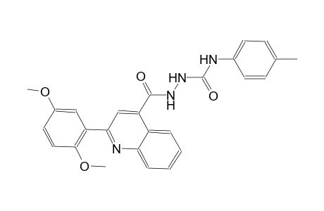 2-{[2-(2,5-dimethoxyphenyl)-4-quinolinyl]carbonyl}-N-(4-methylphenyl)hydrazinecarboxamide