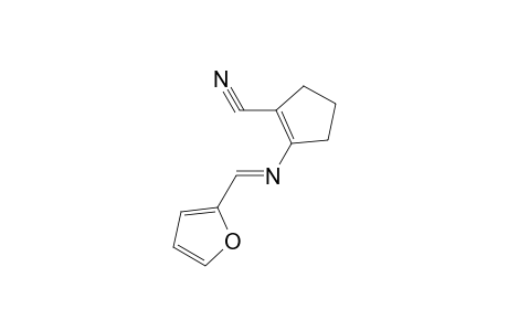 2-([(E)-2-Furylmethylidene]amino)-1-cyclopentene-1-carbonitrile