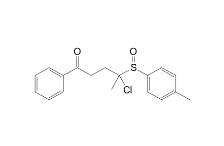 4-Chloro-1-phenyl-4-(p-tolylsulfinyl)-1-pentanone