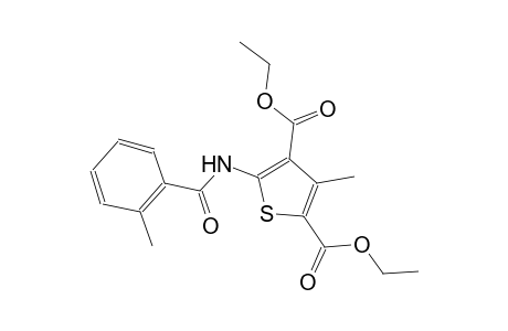 2,4-thiophenedicarboxylic acid, 3-methyl-5-[(2-methylbenzoyl)amino]-, diethyl ester