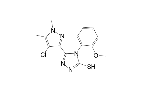 5-(4-chloro-1,5-dimethyl-1H-pyrazol-3-yl)-4-(2-methoxyphenyl)-4H-1,2,4-triazole-3-thiol