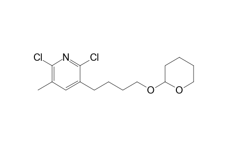 2,6-Dichloro-5-methyl-3-[4-((tetrahydropyran-2-yl)oxy)butyl]pyridine