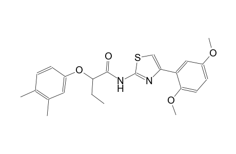 N-[4-(2,5-dimethoxyphenyl)-1,3-thiazol-2-yl]-2-(3,4-dimethylphenoxy)butanamide