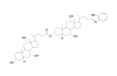 23-(Benzimidazol-2'-yl)-3.alpha.-[choloyl)oxy]norcholane-7.alpha.,12.alpha.-diol