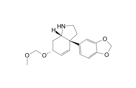 (3aR*,6R*,7aS*)-2,3,3a,6,7,7a-hexahydro-6-(methoxy)methoxy-3a-(3,4-methylenedioxy)phenylindole