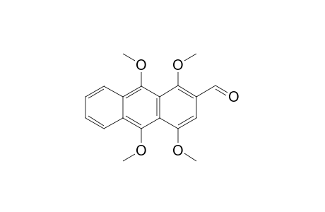 1,4,9,10-TETRAMETHOXYANTHRACENE-2-CARBALDEHYDE