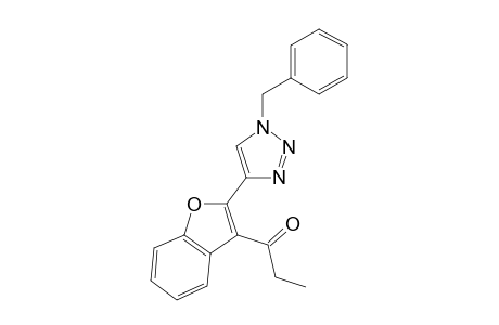1-(2-(1-benzyl-1H-1,2,3-triazol-4-yl)benzofuran-3-yl)propan-1-one