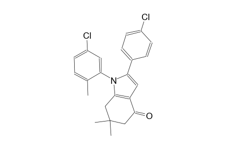 4H-indol-4-one, 1-(5-chloro-2-methylphenyl)-2-(4-chlorophenyl)-1,5,6,7-tetrahydro-6,6-dimethyl-
