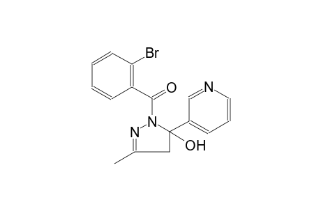 1-(2-bromobenzoyl)-3-methyl-5-(3-pyridinyl)-4,5-dihydro-1H-pyrazol-5-ol