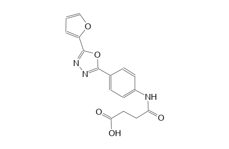 butanoic acid, 4-[[4-[5-(2-furanyl)-1,3,4-oxadiazol-2-yl]phenyl]amino]-4-oxo-