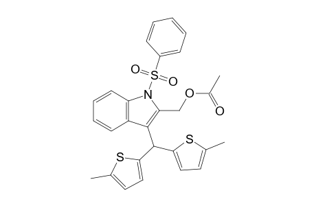 2-Aceoxymethyl-3-bis(5-methylthien-2-yl)methyl-1-phenylsulfonylindole