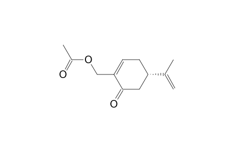 2-Cyclohexen-1-one, 2-[(acetyloxy)methyl]-5-(1-methylethenyl)-, (S)-