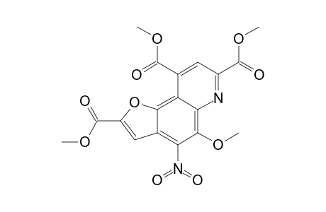 TRIMETHYL-5-METHOXY-4-NITROFURO-[2,3-F]-QUINOLINE-2,7,9-TRICARBOXYLATE