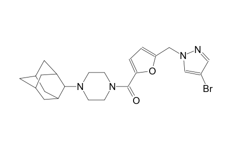 1-(2-adamantyl)-4-{5-[(4-bromo-1H-pyrazol-1-yl)methyl]-2-furoyl}piperazine