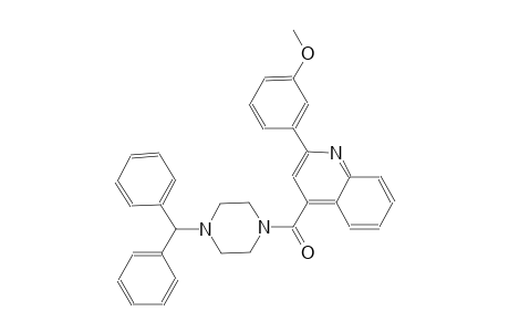 4-[(4-benzhydryl-1-piperazinyl)carbonyl]-2-(3-methoxyphenyl)quinoline