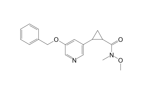 (??)-trans-2-[5-(Benzyloxy)-3-pyridyl]-N-methoxy-N-methylcyclopropanecarboxamide