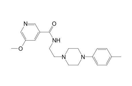 5-Methoxy-N-{2-[4-(4-methylphenyl)piperazin-1-yl]ethyl}pyridine-3-carboxamide