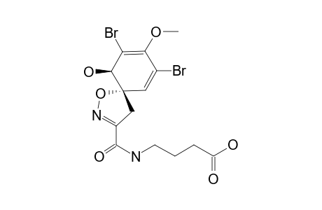 N-[(5-S,10-R)-7,9-DIBROMO-10-HYDROXY-8-METHOXY-1-OXA-2-AZASPIRO-[4.5]-DECA-2,6,8-TRIENE-3-CARBONYL]-4-AMINOBUTANOIC_ACID