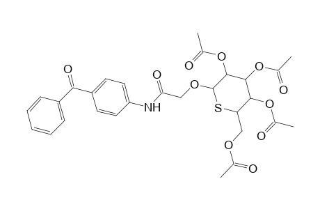 N-(4-Benzoylphenyl)-2-[(2,3,4,6-tetra-O-acetyl-5-thiohexopyranosyl)oxy]acetamide