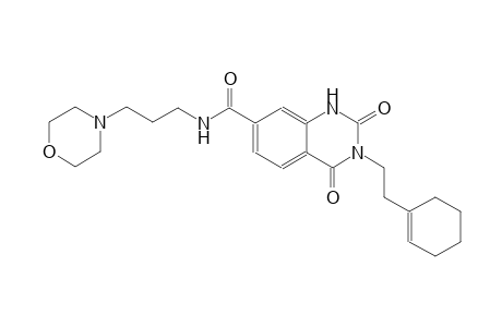 3-[2-(1-cyclohexen-1-yl)ethyl]-N-[3-(4-morpholinyl)propyl]-2,4-dioxo-1,2,3,4-tetrahydro-7-quinazolinecarboxamide