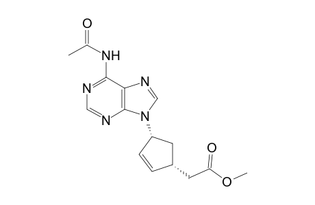 (+-)cis-N(6)-Acetyl-9-[4-(Methoxycarbonylmethyl)-2-cyclopenten-1-yl]adenine