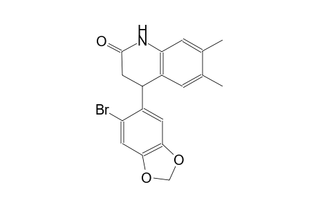 4-(6-Bromo-benzo[1,3]dioxol-5-yl)-6,7-dimethyl-3,4-dihydro-1H-quinolin-2-one