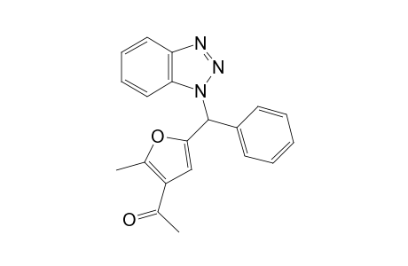 1-[5-[benzotriazol-1-yl(phenyl)methyl]-2-methyl-3-furyl]ethanone