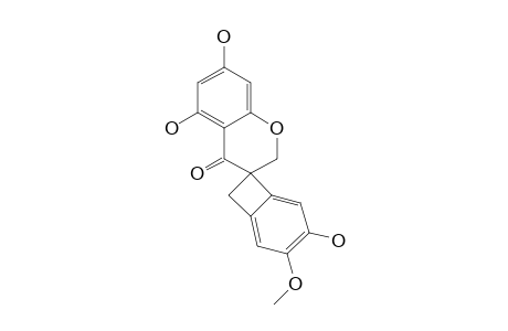 3,5',7'-trihydroxy-4-methoxyspiro[bicyclo[4.2.0]octa-1,3,5-triene-8,3'-chroman]-4'-one
