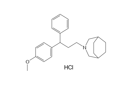 3-[3-(p-Methoxyphenyl)-3-phenylpropyl]-3-azabicyclo[3.2.2]nonane, hydrochloride