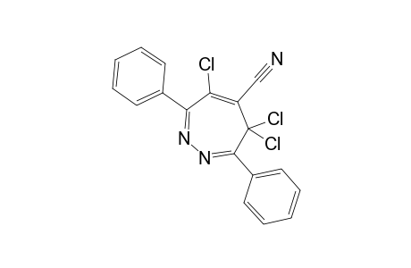 5-CYANO-4,4,6-TRICHLORO-3,7-DIPHENYL-4H-1,2-DIAZEPINE