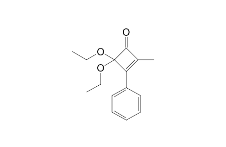 4,4-Diethoxy-2-methyl-3-phenyl-2-cyclobutenone