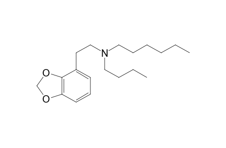 N-Butyl-N-hexyl-2,3-methylenedioxyphenethylamine