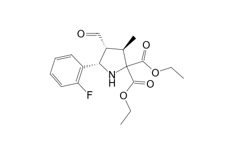 (3R,4R,5S)-5-(o-fluorophenyl)-4-formyl-3-methyl-pyrrolidine-2,2-diethyl-dicarboxylate