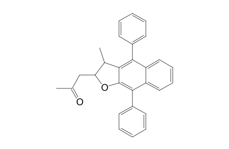 2-Propanone, 1-(2,3-dihydro-3-methyl-4,9-diphenylnaphtho[2,3-b]furan-2-yl)-, trans-