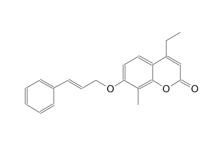 2H-1-benzopyran-2-one, 4-ethyl-8-methyl-7-[[(2E)-3-phenyl-2-propenyl]oxy]-