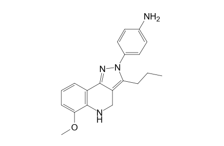 2-(4-Aminophenyl)-3-propyl-4,5-dihydro-6-methoxypyrazolo[4,3-c]quinoline
