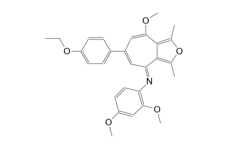 N-[(4E)-6-(4-ethoxyphenyl)-8-methoxy-1,3-dimethyl-4H-cyclohepta[c]furan-4-ylidene]-2,4-dimethoxyaniline