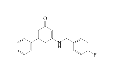 3-[(4-Fluorobenzyl)amino]-5-phenyl-2-cyclohexen-1-one