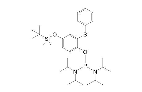 [4-(tert-Butyldimethylsilyloxy)-2-phenylsulfanylphenoxy]bis(diisopropylamino)phosphane