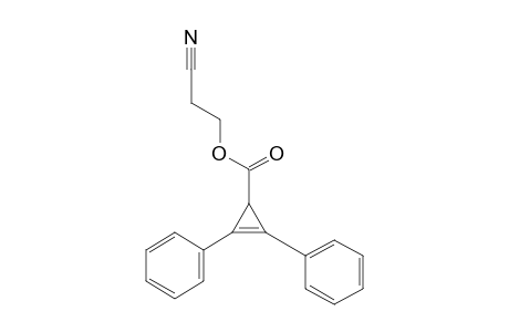 2-Cyclopropene-1-carboxylic acid, 2,3-diphenyl-, 2-cyanoethyl ester