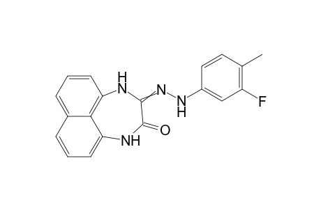 3-(2-(3-Fluoro-4-methylphenyl) hydrazono)-3,4-dihydronaphtho[1,8-ef][1,4] diazepin-2(1H)-one