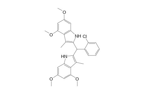 (2-chlorophenyl)di(4,6-dimethoxy-3-methylindol-2-yl)methane