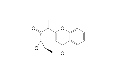 4H-1-Benzopyran-4-one, 2-[1-methyl-2-(3-methyloxiranyl)-2-oxoethyl]-, [2.alpha.(S*),3.beta.]-(.+-.)-