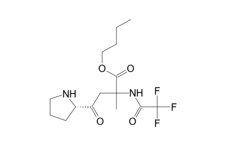 N-trifluoro acetyl prolyl-.alpha.-aminoisobutyric acid n-butyl ester