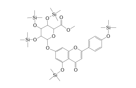 Apigenin 7-O-(6''-methyl)-glucuronide, penta-TMS
