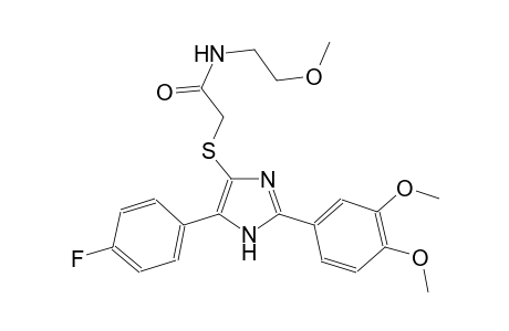 acetamide, 2-[[2-(3,4-dimethoxyphenyl)-5-(4-fluorophenyl)-1H-imidazol-4-yl]thio]-N-(2-methoxyethyl)-