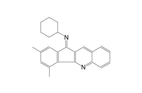 N-[(11E)-2,4-dimethyl-11H-indeno[1,2-b]quinolin-11-ylidene]cyclohexanamine